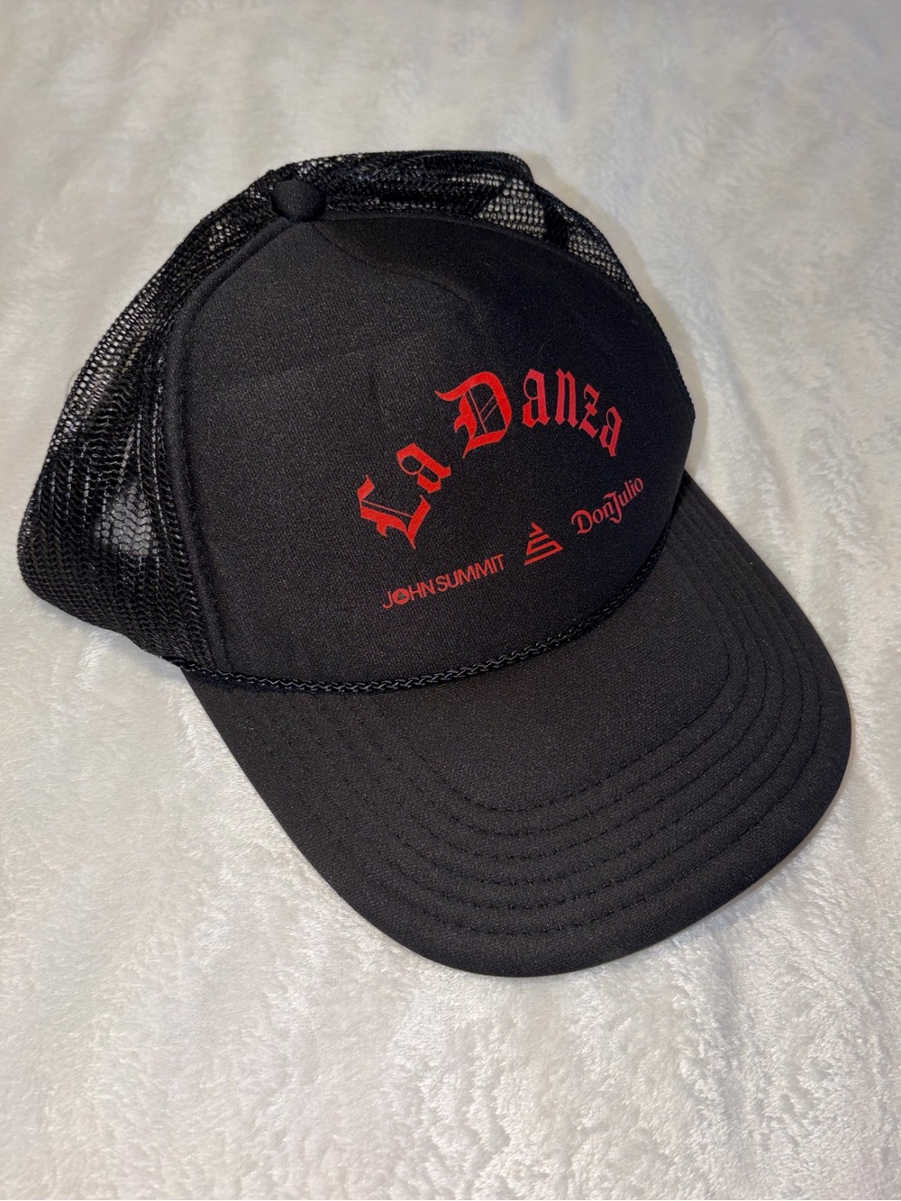 La Danza John Summit Black Hat with Red Logo